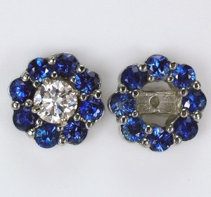 Earring Jacket Sapphires 2.00c