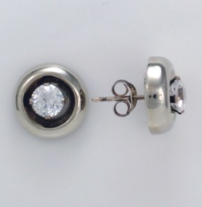 Earring Jackets 18ktw 12mm Rd