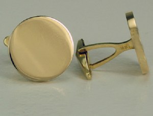 18kty 20.5x2.5mm Cuff Link