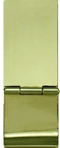 Gold Hinged Money Clip 47x15mm