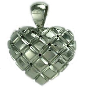 Heart Quilted 14ktw Gold SWP0320W