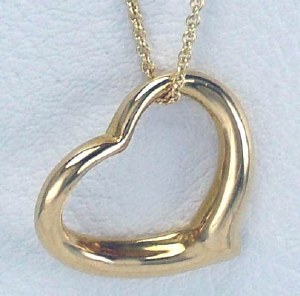 14kty Gold Open Heart Pendant 22x20mm model SWP0326Y