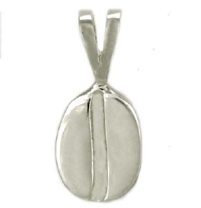 Coffee Bean Pendant Sterling