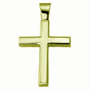 Cross pendant 18kty 40x28mm model SWP0847Y