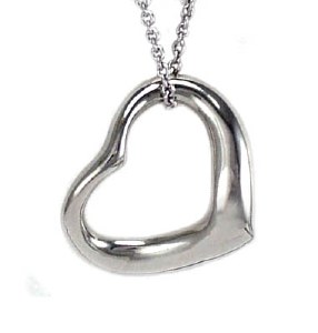 14ktw Open Heart pendant 16x20mm SWP1621W