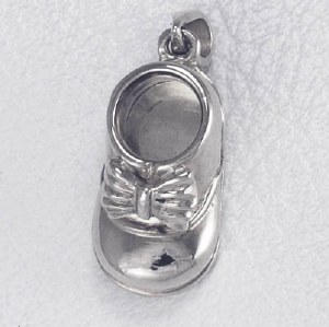 Baby Shoe Charm 18ktw Gold