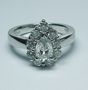 Diamond ring 14kt gold 1.58 cttw model SWR-0423-06