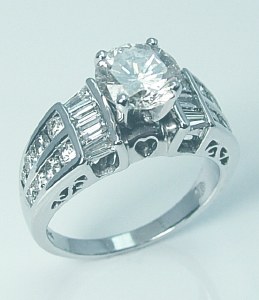 Diamond  ring 14ktw gold 3.25cttw model SWR-0423-09