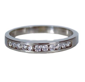 Diamond band 18kt gold 0.25 cttw model SWR0057W