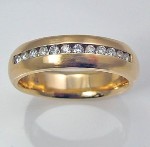 Diamond band 14kt gold 0.20 cttw model SWR2107