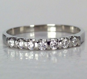 Diamond band 18kt gold 0.21 cttw model SWR4947W