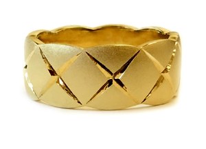 14kt yellow gold  X design ring model SWR6686Y
