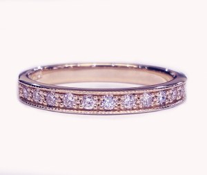 Diamond band 14k rose gold 0.30cttw model SWR7186R