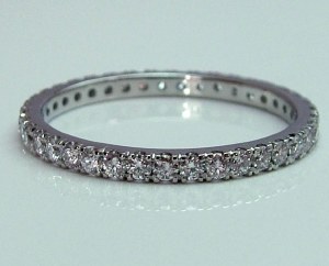 Diamond eternity band 18kt gold 0.62cttw model SWR9596W
