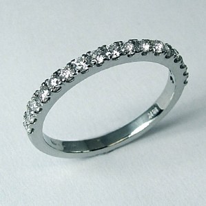 Diamond wedding band 18ktw 0.58cttw model SWR9611W