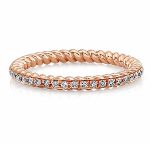 Diamond rope band 14kt rose gold 0.29cttw model SWR9701R