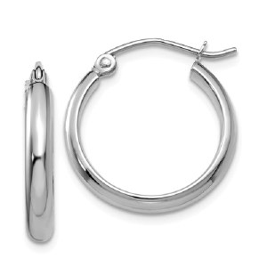 14KTW gold hoop earring 18x3mm