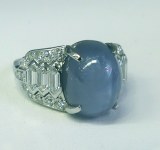 Star sapphire and diamond ring 10.92cttw model 0010499