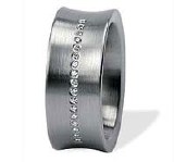 Stainless steel diamond band 0.08 cttw model 011206G