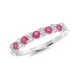 Ruby and diamond ring 14kt white gold .65cttw model 030-CGR246W-DRUB