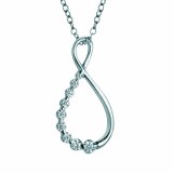 Diamond Infinity Pendant 0.19cttw 14ktw model 030-PDD2886-W