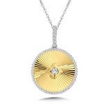 Diamond pendant 1/4 cttw 14kt yellow gld model 030-PDD3276-YW