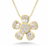 Diamond pendant .50cttw 14kt yellow gold model 030-PDD3562-Y