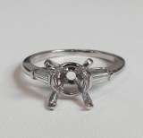 Diamond platinum ring 0.25cttw