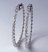 Diamond hoop earrings 1.33 cttw model 039-40920-A