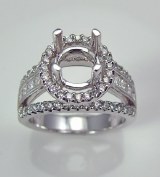 Diamond engagement ring 14ktw 1.12cttw 060-171219