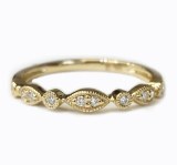 Diamond band 14kt yellow gold .09cttw model 061-RE0680DI