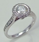 Diamond engagement ring 14ktw gold 1.12cttw 0.79ct 076-6994-075