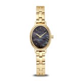 Bering Watch 20mm oval gold tone stainless steel model 11020-732