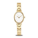 Bering Watch 26mm oval gold tone stainless steel model 11020-734