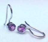 Pink Tourmaline 14kt white gold drop earrings 0,50cttw model 144-23270-PinkTour