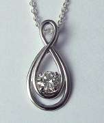 Diamond Infinity Pendant 14ktw