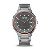 Bering Watch 42mm gray stainless steel model 14442-777