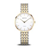 Bering Watch 34mm round gold tone model 19334-010