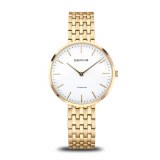 Bering Watch 34mm round gold tone model 19334-334