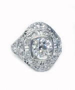 3.64cttw platinum dia ring GVS