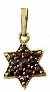 Star of David 14kty garnet model 247-0559