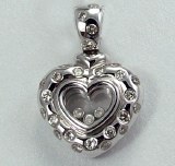 Diamond Heart Pendant 0.70cttw