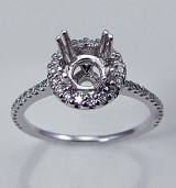 Diamond engagement ring 18ktw gold .32cttw model 301-142776