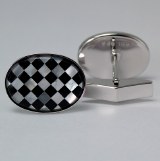 Silver Cuff Links Mop SCL-784