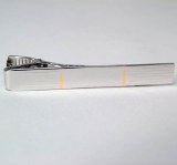 Silver Two Tone Tie Bar