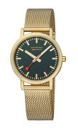 Mondaine Classic IP Plated gold 36mm model A66-.30314.60SBM