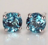 LONDON BLUE 14KTW 6MM ER