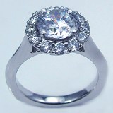 Caro 74 Engagement ring 14kt white gold 0.61cttw CR464W