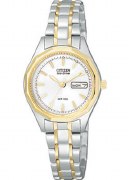 Citizen Eco Drive Women's EW3144-51A Bracelets White Dial Watch