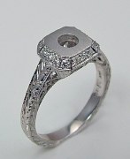 Gordon Clark diamond ring 14kt .16cttw model GC5573